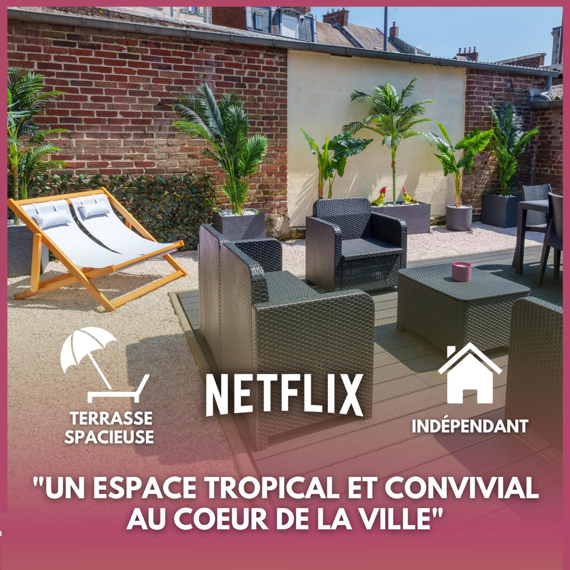 L'Escale Tropicale, Appartement Independant Avec Terrasse Privative Saint-Quentin  Extérieur photo